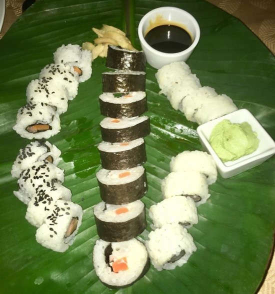 Sushi from Asian themed night