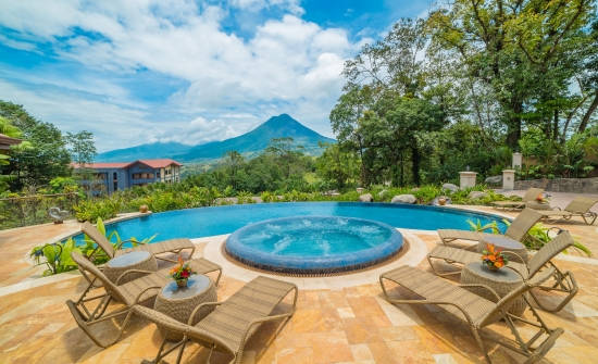 Arenal Volcano view from Villa Palacio