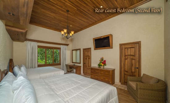 Villa Palacio Rear Guest Bedroom (Second Floor)